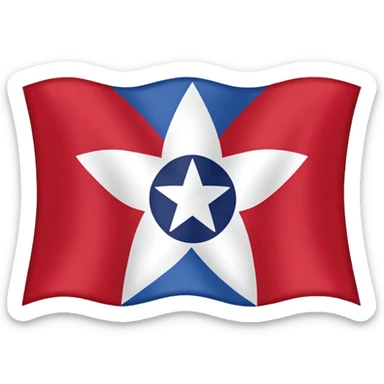 Cherokee indian flag sticker