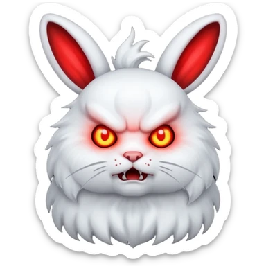 Exorcist demons rabbit sticker
