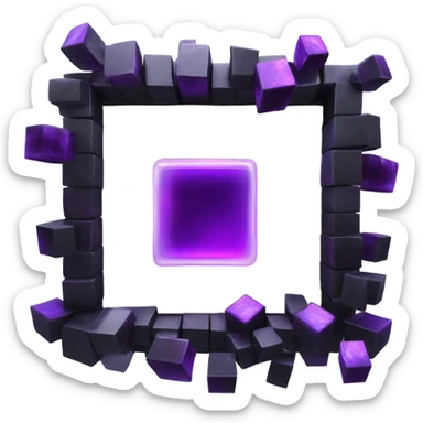 nether portal sticker