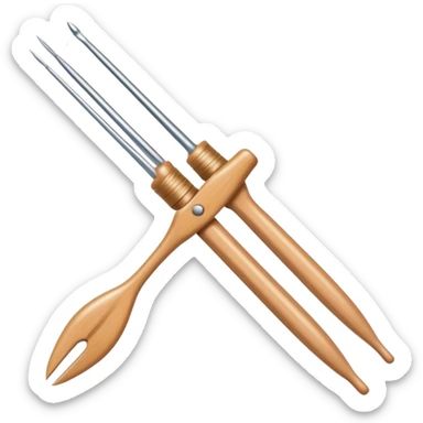 Weaving icon, various types of weaving such as basket weaving, macramé, and loom weaving, showing intertwined threads or ropes, weaving tools like shuttle, crochet hook, and loom, minimalistic style, clean lines, transparent background. sticker