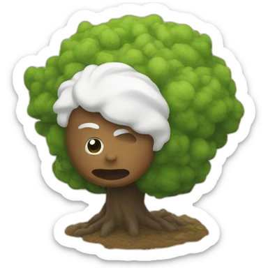 attached to land sticker