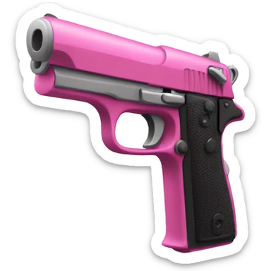 Pink pistol sticker