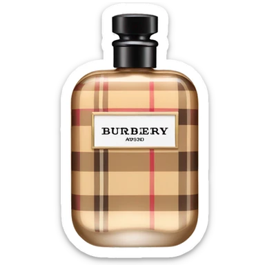 Burberry perfume sticker