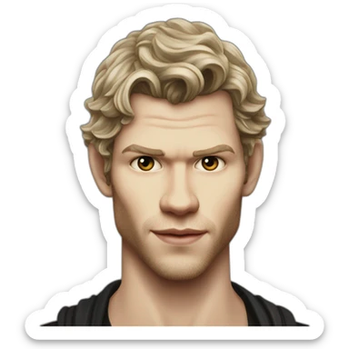 Klaus mikaelson Joseph morgan realistic detailed sticker