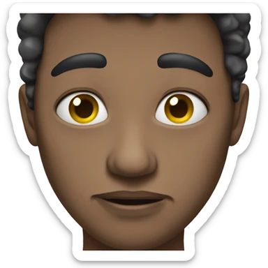 Someone giving a dirty look sticker