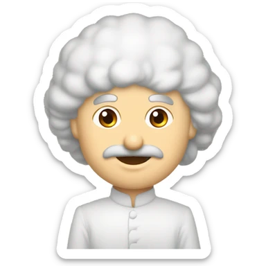 Gülen gözleri mor ve beyaz kalp olan sarı emoji  sticker