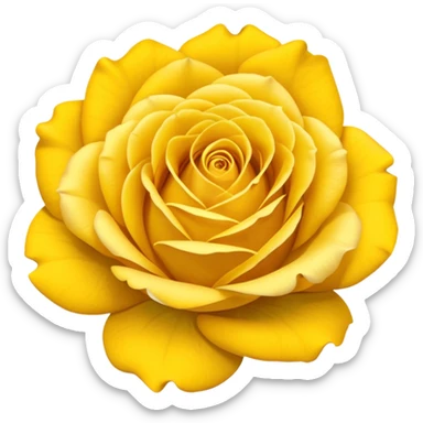 Yellow rose emoji  sticker