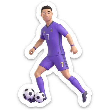 cristiano ronaldo football player sticker