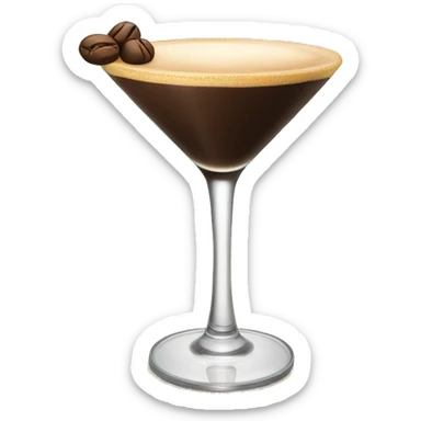 Espresso martini but on an island being drank sticker