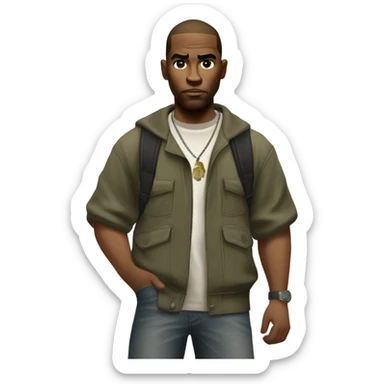 CG gta san Andreas sticker