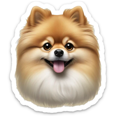Hyper realistic Pomeranian  sticker