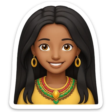 Habesha girl  sticker