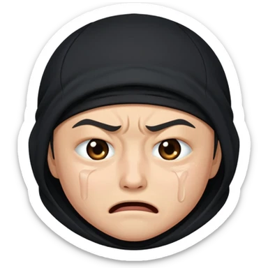 Ninja cryin sticker