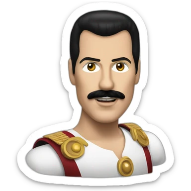 freddy mercury so close sticker