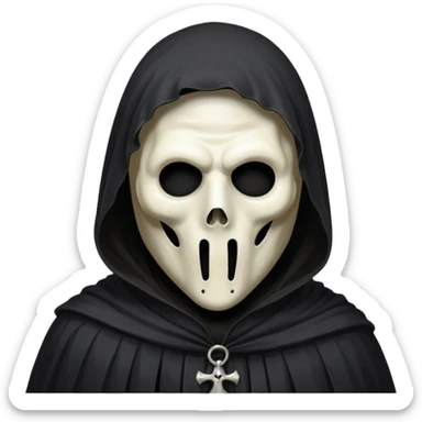 old ghostface from the Scream movie sticker