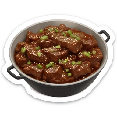 mongolian beef  sticker