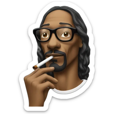Snoop dogg smoking sticker