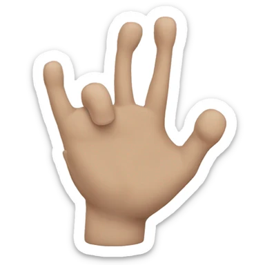 hoof fingers, fingers like hooves sticker