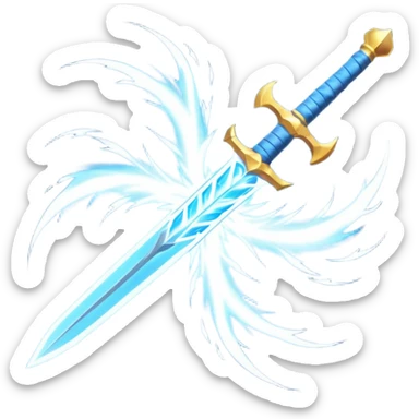 storm wind elemental sword object icon, fantasy sword with strong gust vortex, spinning air trails, energy glow, dynamic wind effect, 3D cartoon, mobile game icon style, centered, clean background, no text, no watermark
 sticker