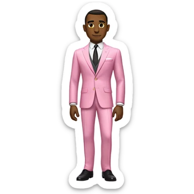 james bond in pink suit sticker