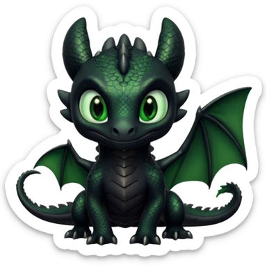 Dragon, toothless in how to train your dragon sticker