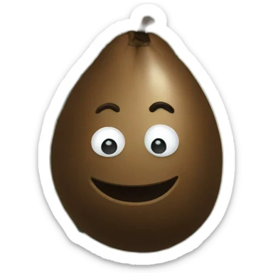 coffee bean on money bill sticker