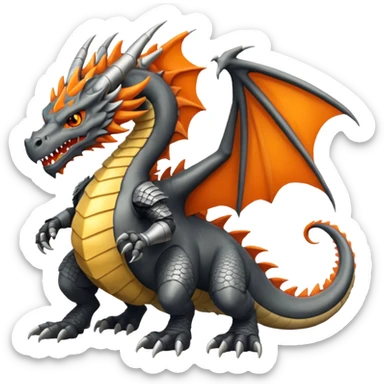 Haxorus (full body) sticker