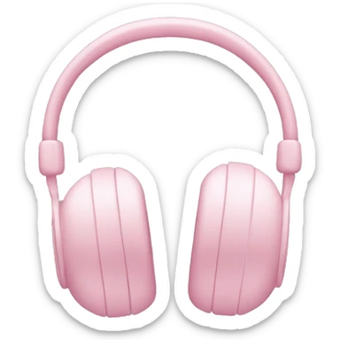 pastel pink headphone sticker
