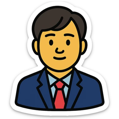 portrait of Lee Jun Seok, opposition leader sticker