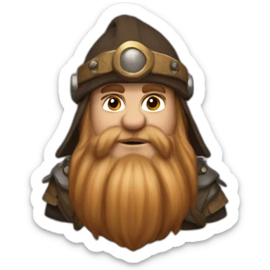 gimli dwarf sticker
