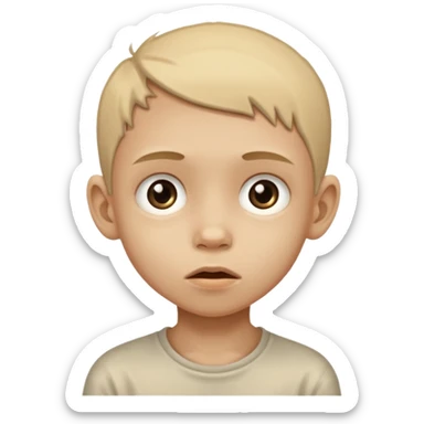 criança desnutrida sticker