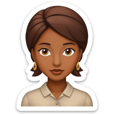 Chica tez morena sticker