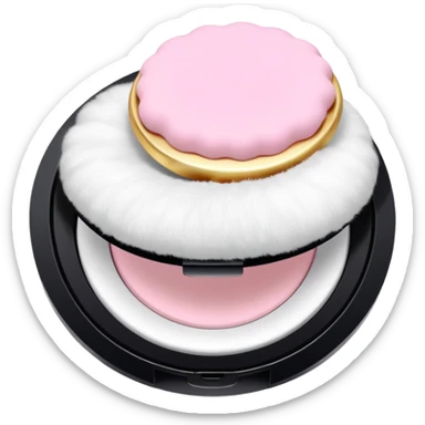cosmetic Powder puff sticker