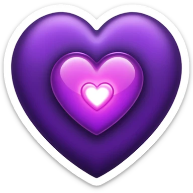 heart pules tech with the pules symbol in the middle, make the hart dark purple sticker