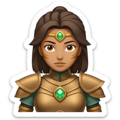 earth bender woman who has powers to shape mold sticker