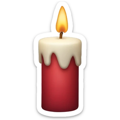 christmas candle sticker