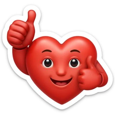 ❤️+ 👍  sticker