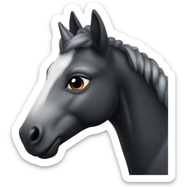 black licorne sticker
