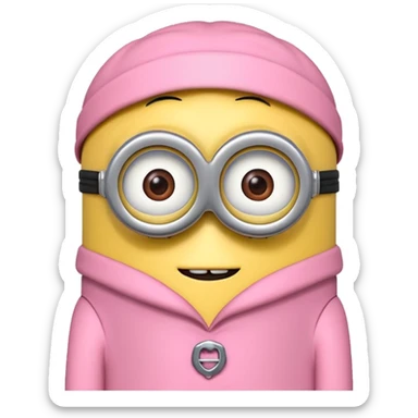 Minions rosa sticker