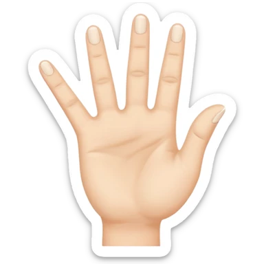 Three-finger salute sticker