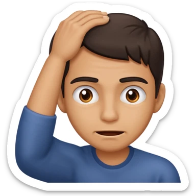 These eyes 👀, with the mouth of this emoji 😬, with a hand scratching the back of the head sticker