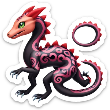 Meloetta-Salandit-Salazzle-Pokémon-Fakémon-fusion-hybrid-creature sticker