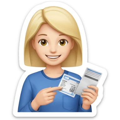 agora um cliente segurando um cupom fiscal sticker