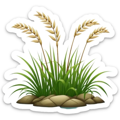 reed plants sticker