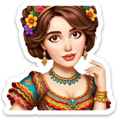 Folkloric Dancer sticker