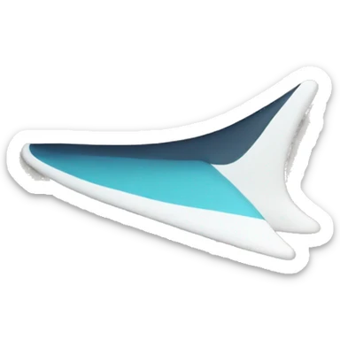 Swim fin sticker