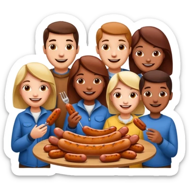 sausage eaters sticker