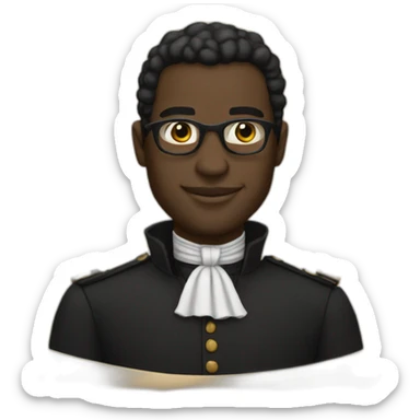 Black man holding the constitution sticker