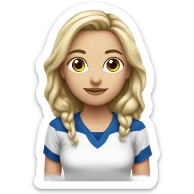 girl platino fiel hockey sticker