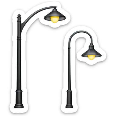 modern streetlights, US sticker